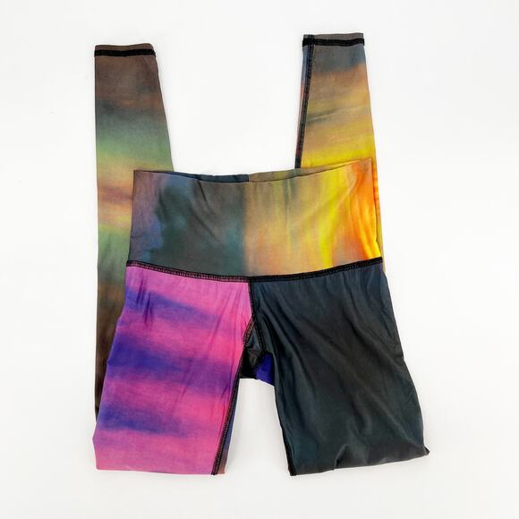Teeki Sunset Cloud Print Yoga Leggings Size XS - Picture 1 of 6